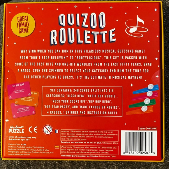 Quizoo Roulette The Musical Guessing Game - Picture 6 of 7